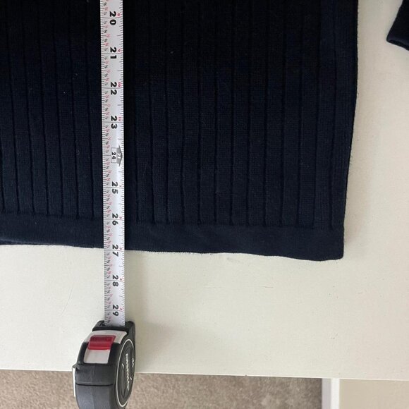 Navy blue 90s Gap oversized sweater with grey stripe detailing - Picture 6 of 7